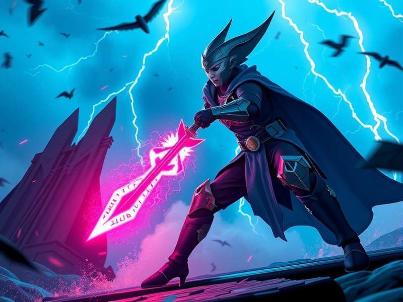 Thunder Mace Duel Epic Battle Scene